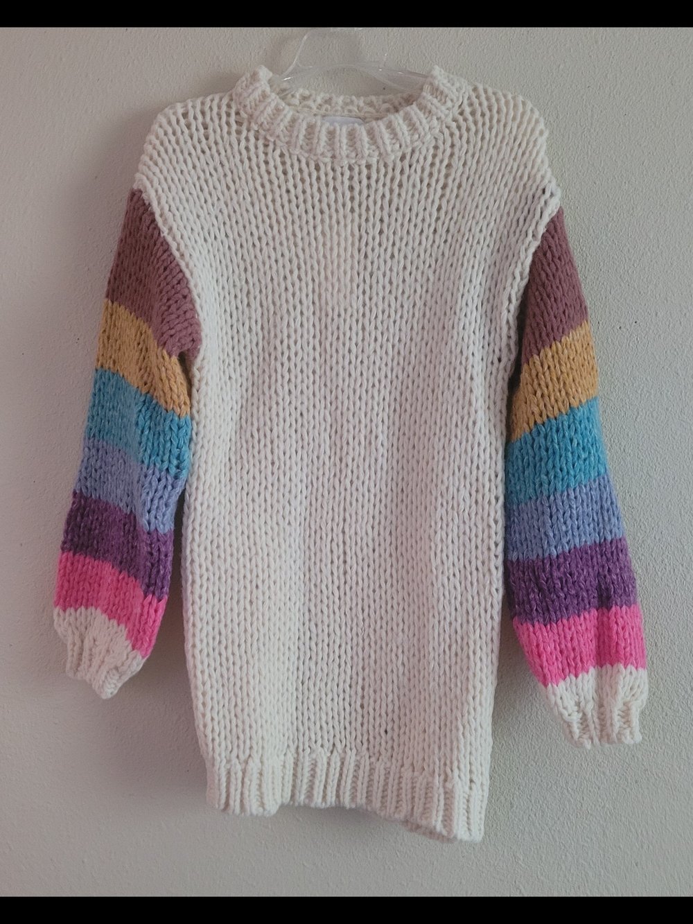 Anniewear Sz Small Oversized Colorblock Stripe Sleeves